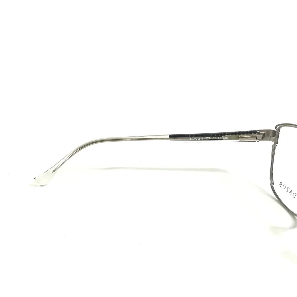Cote D'Azur Eyeglasses Frames CDA-311 C3 Black Silver Cat Eye Full Rim 53-17-135